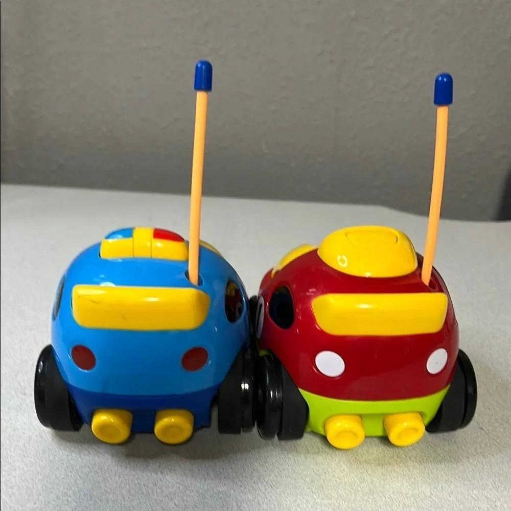 Vibrant Red and Blue Toy Cars Set